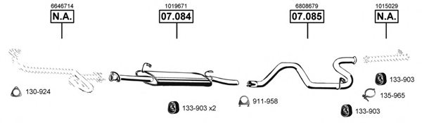 ASMET FO075585 Exhaust System